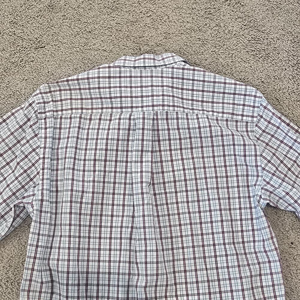 Vineyard Vines Whale Gingham Button Down Shirt Blue Red Mens S - Picture 8 of 10